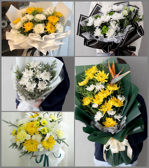贵州铜仁市松桃县牛郎镇黄腊村白事花束代送